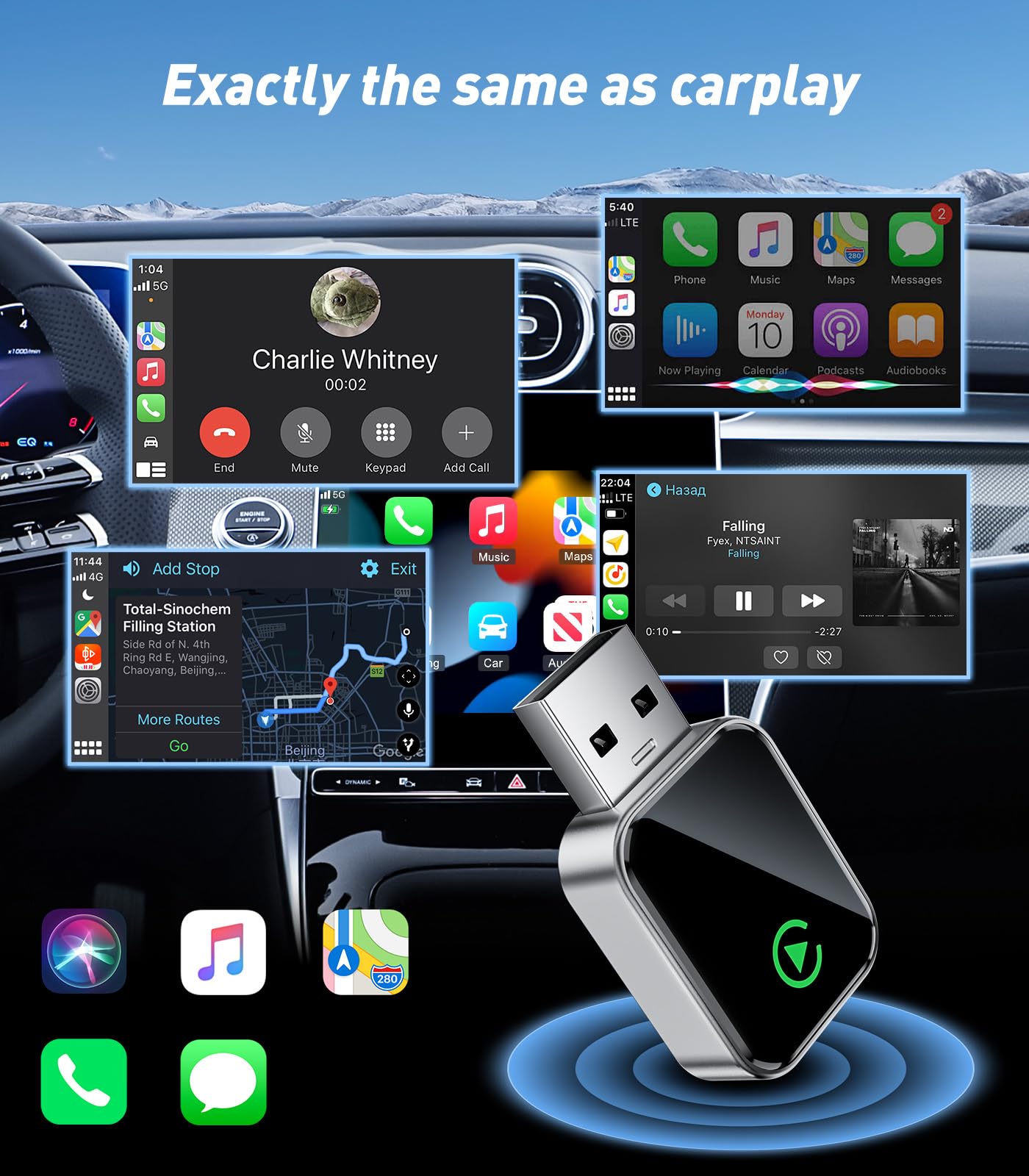 apple様 Amazon.com: SWITCHFLUX Wireless CarPlay Adapter for iPhone(2025